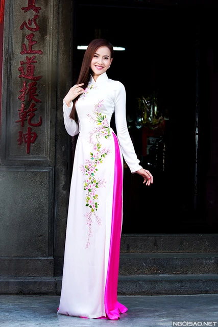 Customized aodai vietnam clothing cheongsam aodai vietnam dress vietnamese traditionally dress cheongsam modern women ao dai AliExpress 200000532