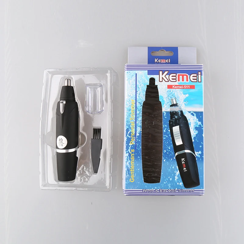 Kemei KM-511 Electric Nose Trimmer For Men Beauty AA Battery Nose Ear Hair Clipper Removal and Men