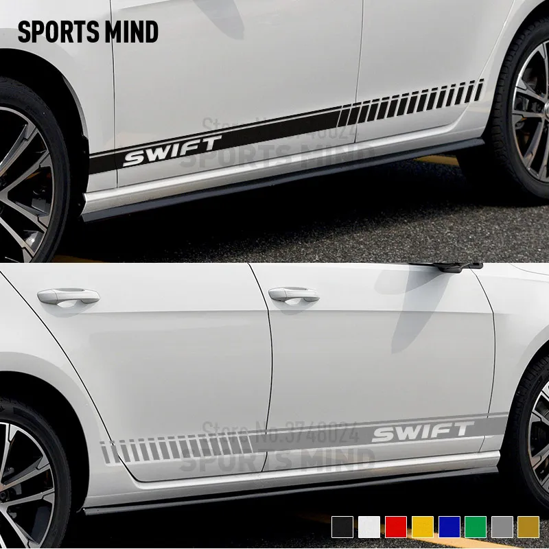 

1 Pair Sports Mind Door Car Sticker Decal Automobiles Car Styling For Suzuki Swift Sport Car Stickers Exterior Accessories