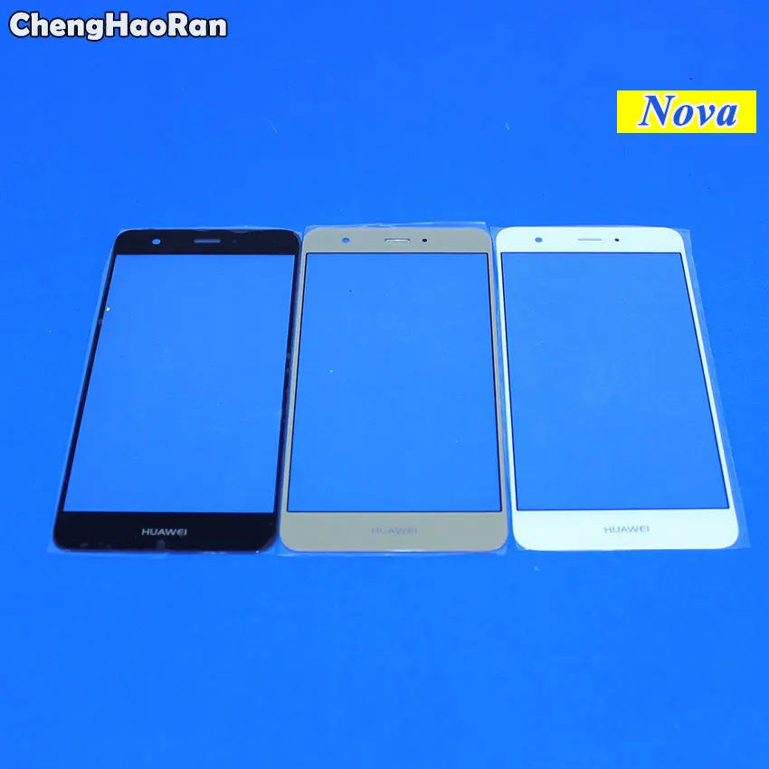 ChengHaoRan 1PCS Black White Gold For Huawei Nova 2 2S Nova2 Front Glass Lens 6.0