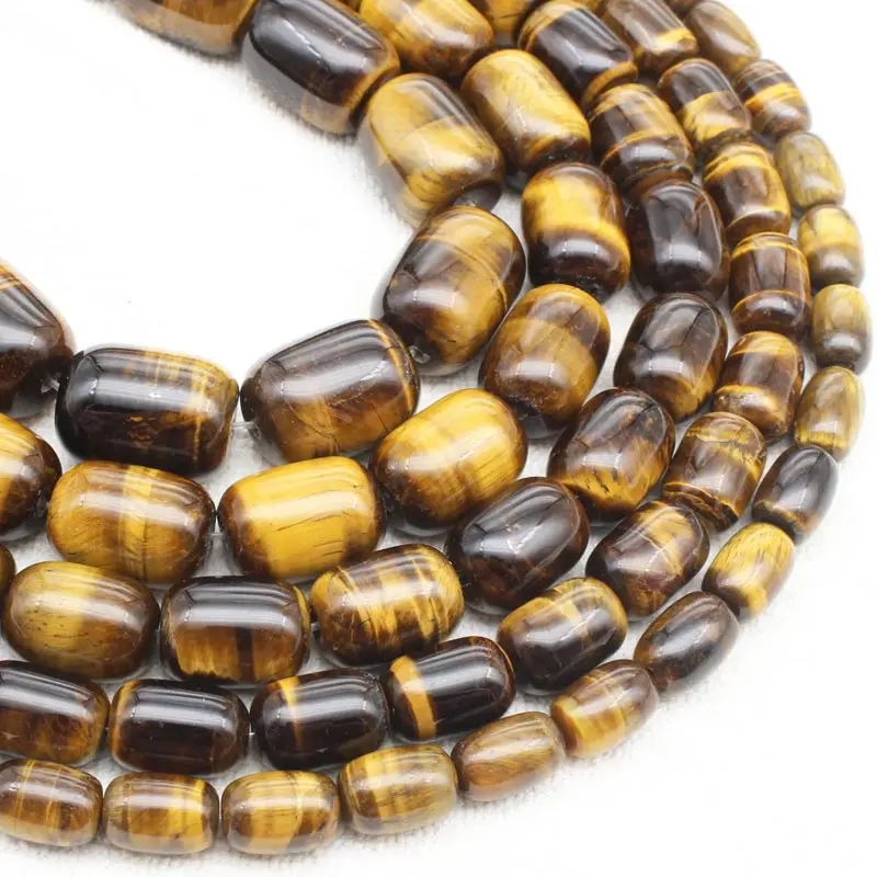 

Натуральные разноцветные желтые тигровый глаз бусины в форме барабана 15 дюймов, оптовая продажа ювелирных изделий своими руками