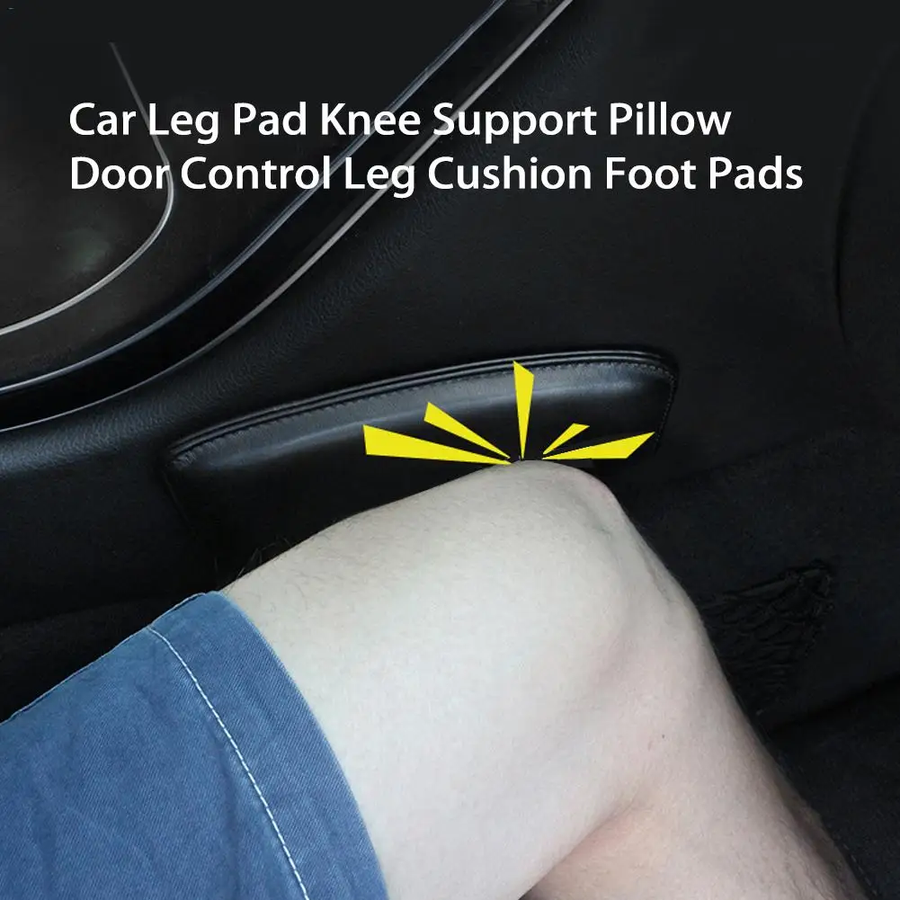 Car Style Leather Leg Cushion Knee Pad Thigh Seat Support Interior Car Accessories Hand Knee Support For Door