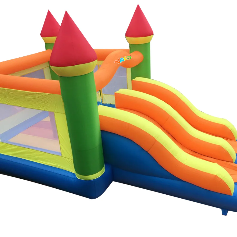 YARD Giant inflatable Bounce House 6.5x4.5x3.8M Big Size Inflatable Trampoline With Double Slide Courtyard Kids Jumping Castle