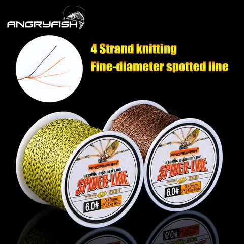 Spider-Line Braided Fishing Line 100m to 500m Angryfish