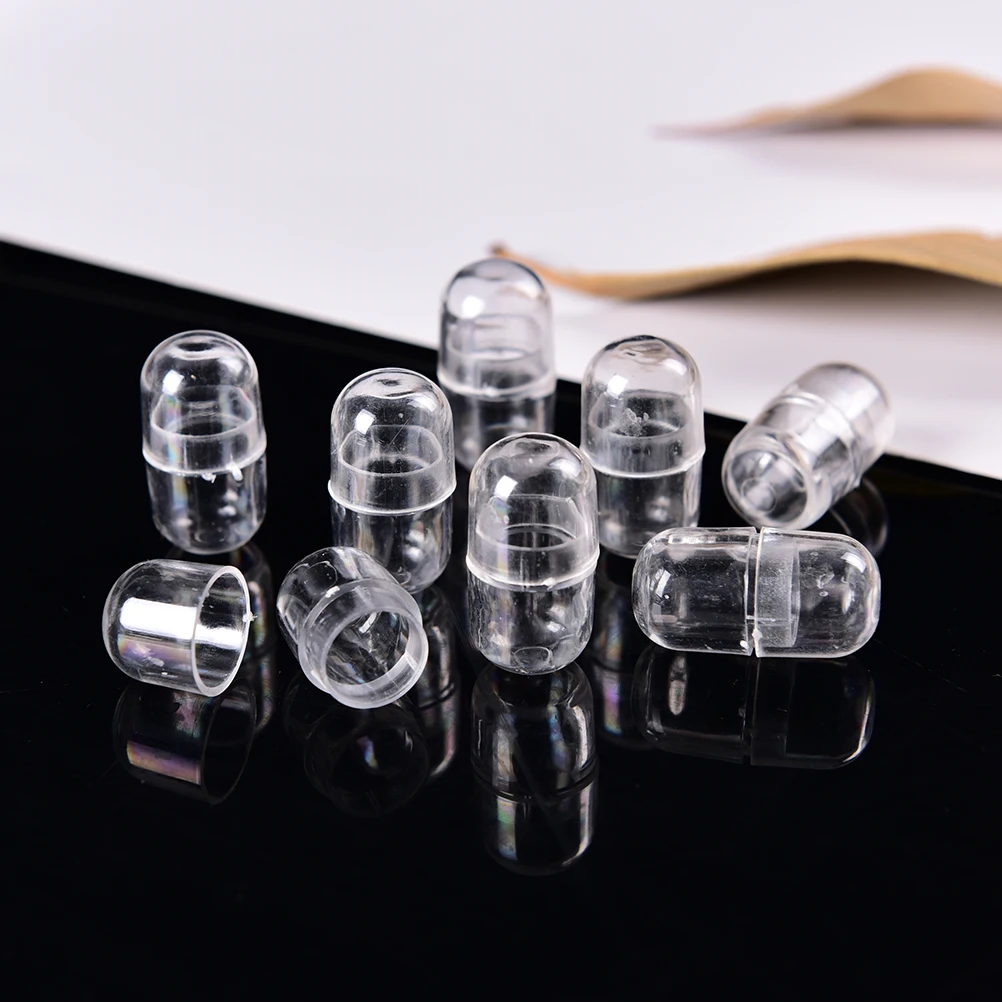 Easy To Use 1/10/20Pcs Big Size Hollow Capsules Empty Pill Capsule Medicine Capsule 14mm White Empty Capsules