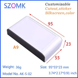 Manufacture szomk Plastic box electronics (1Pcs) 95*55*23mm Diy housing Switch ABS material box portable handheld instrument box