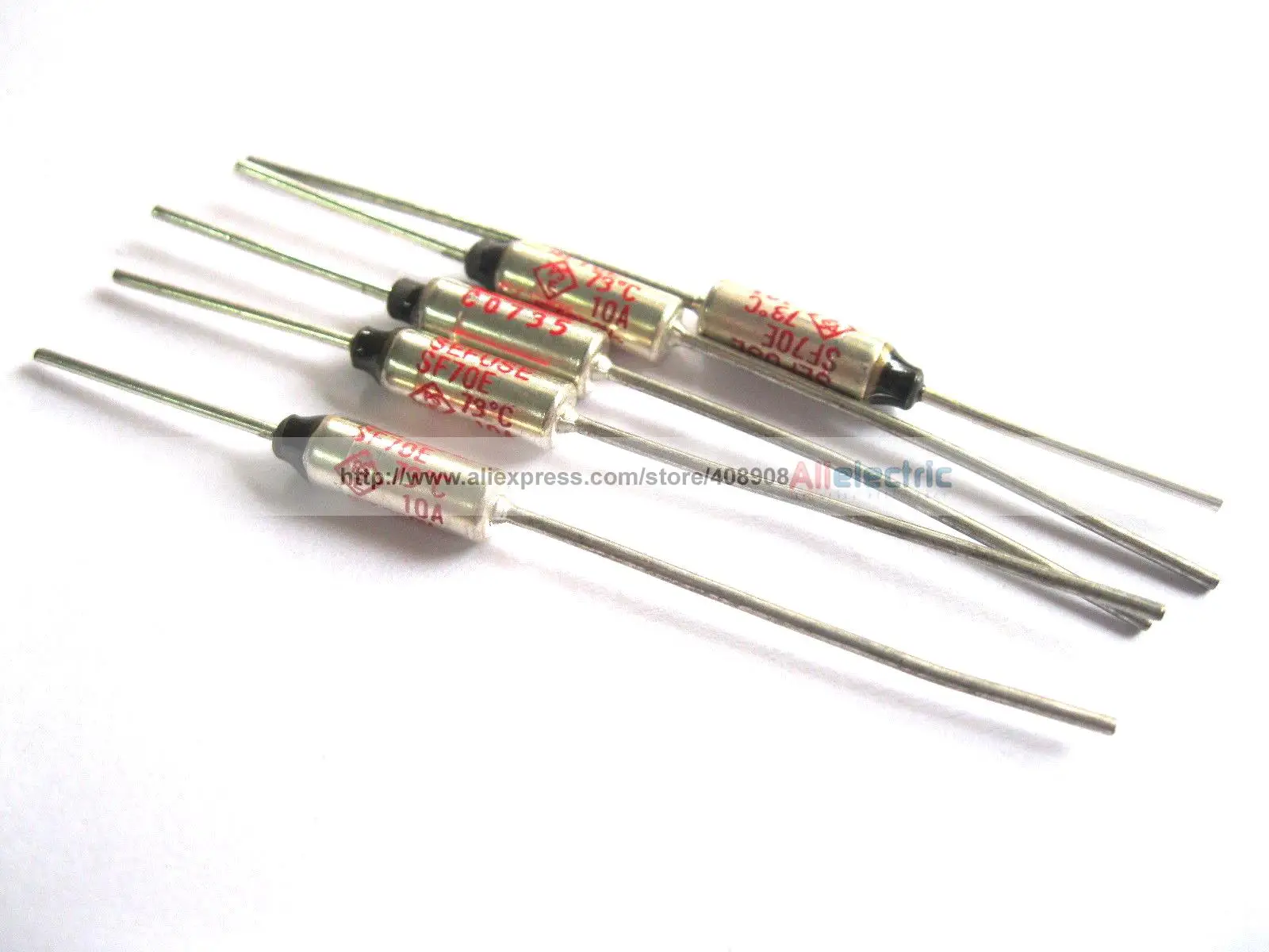 100 Pcs Thermal Fuse 73Degree TF Cut Off 10A 250V SF70E