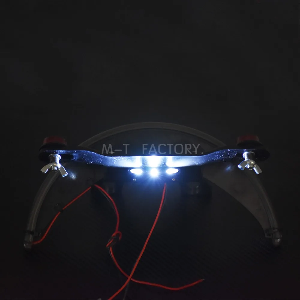 Motorcycle Amber LED Fender Smoke License Lens Turn Signal Tail Light Bar Bracket For Victory Vegas 2003-2014 2015 2016 2017