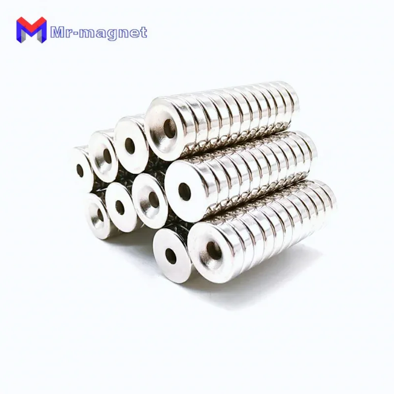 30pcs 15x4 hole: 4mm magnet countersunk ring 15x4-4 magnets 15mmx4mm Hole: 4mm N35 15*4 hole 4mm magnet 15x4-4mm