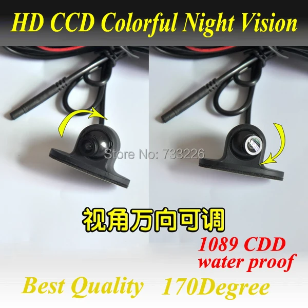 

Free Shipping Mini CCD HD Night Vision 360 Degree Car Front View Camera Front Camera Front View Side Reversing Backup Camera