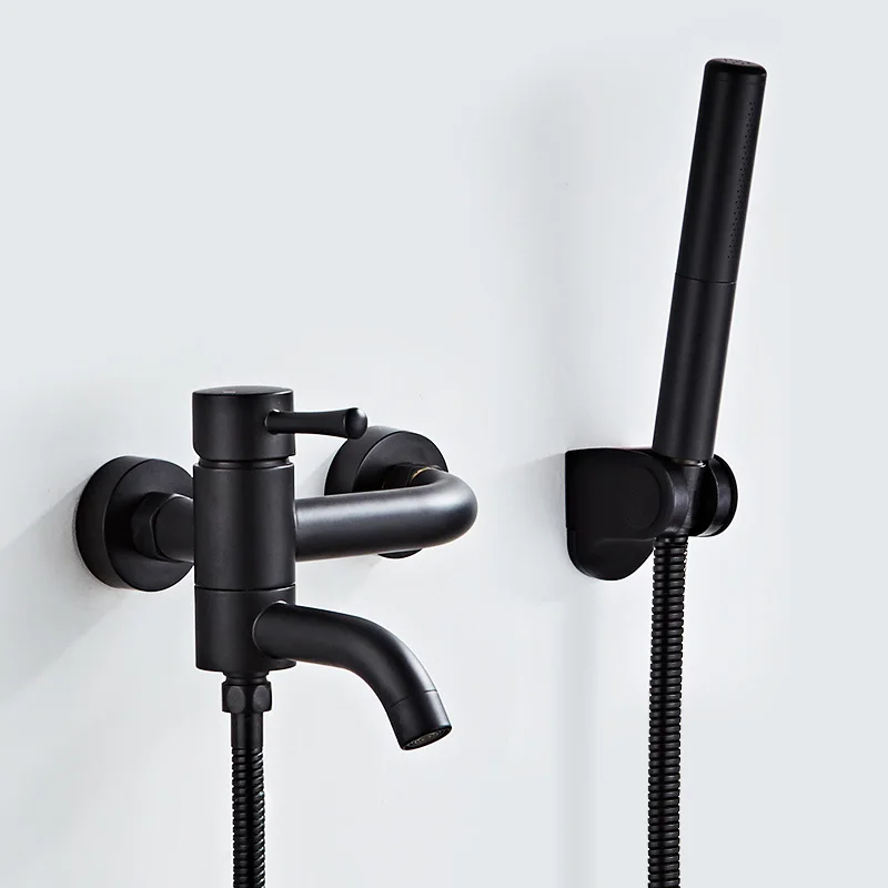 

Bidet Faucets Brass Black Hot and Cold Water Toilet Corner Valve Handheld Hygienic Shower Head Wash Car Pet Sprayer Airbrush Tap
