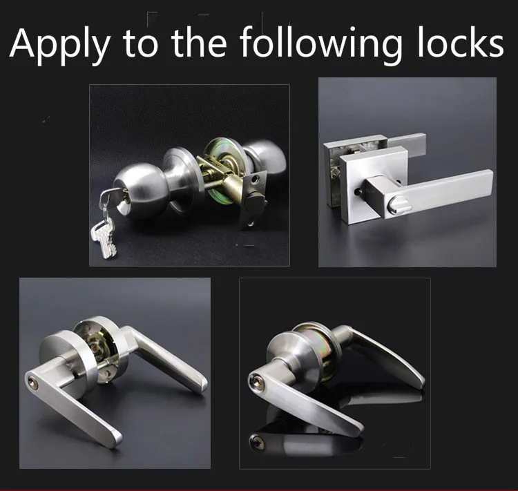 Free Shipping Three Bar Lock Latch Interior Door Lock Cylinder Center Distance Adjustable 60 mm 70mm