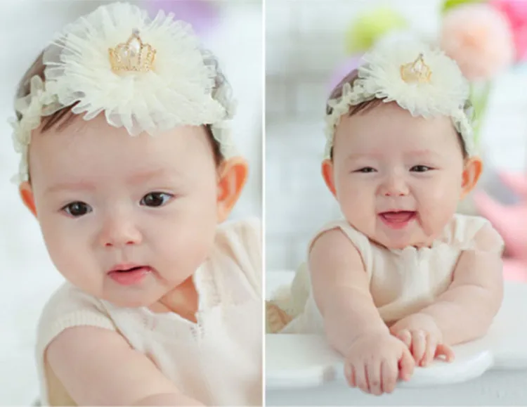 Infant Kids Baby Girl Cute Toddler Flower Crown Princess Supreme Headband Bebe Headbands Girls Hair Band Accessories Headwear