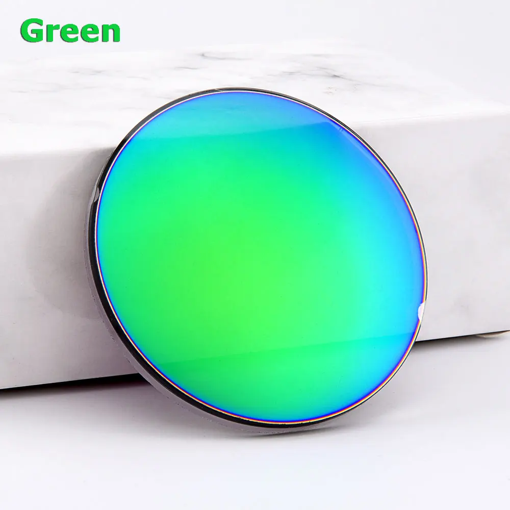 Gmei Optical 1.499 CR-39 Standard Index Resin Mirror Colourful Coating Polarized Myopia Sunglasses Prescription Optical Lenses