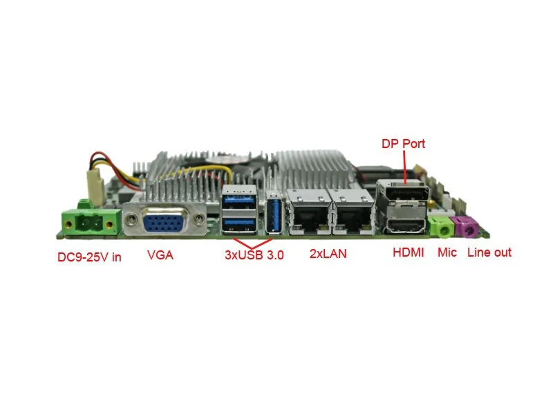 Mini firewall industrial motherboard with 2*mini PCIe socket