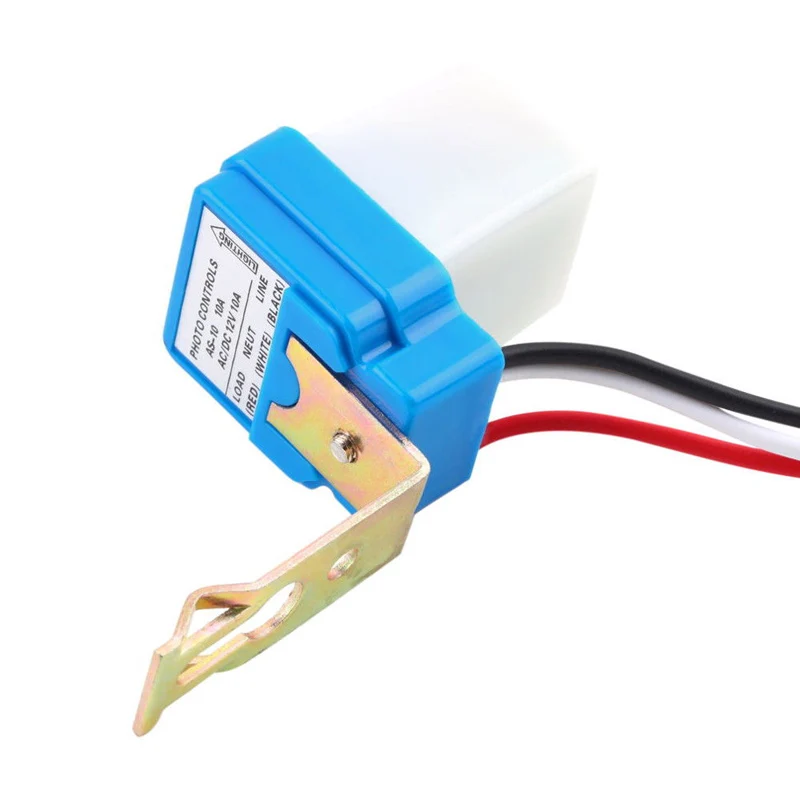Mayitr-interruptor automático de luz de calle, dispositivo con Sensor de fotocontrol, encendido y apagado nocturno, CA de 12V, 24V y 220V