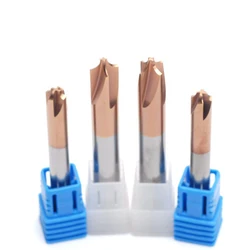 1pcs R0.5 R0.75 R1 R2 R3 R4 R5 50L HRC55 4flutes inside concave Radius end mil Carbide steel chamfer mill countersink