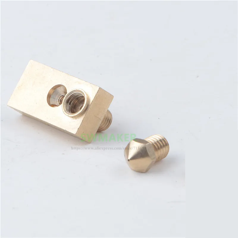 Ultimaker2 UM2 +Extended Olsson hotend kit heater block + 0.4mm nozzle detachable brass head split brass head 1.75/3mm