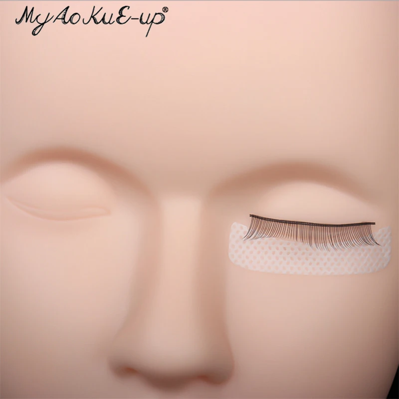 50 Pairs Eye Stickers Paper Patches Under Eye Pads For Eyelash Extension Fabrics Pads Adhesive Eye Tape Wraps Make Up Tools