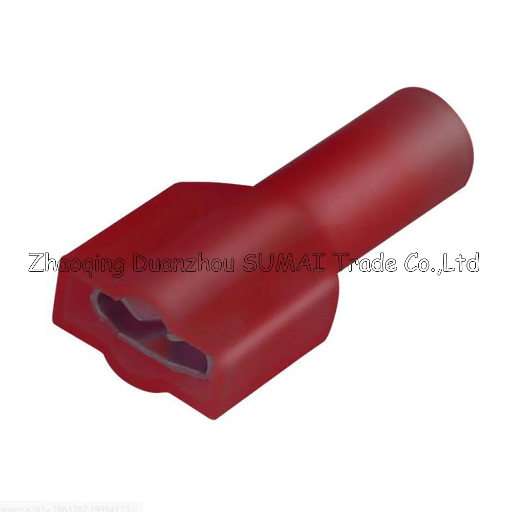 Red female FDFNY1.25-250 cold-pressed terminal Insulated Terminal For 0.5-1.5mm2 , 22-16 AWG Wire 10A