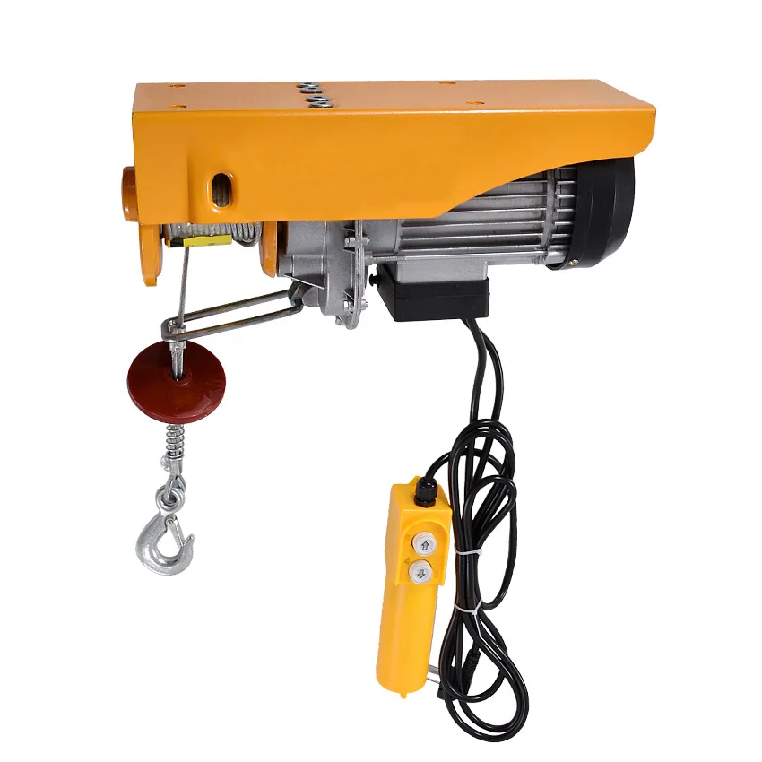PA400 Mini Elettrico Della Gru Della Gru Portatile 200-400kg 12 Metri Piccola Casa Ristrutturazione Gru Gru 110 V/ 220V 950W 12 m/min Vendita Calda