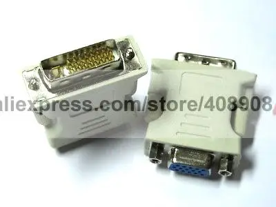 6 Pcs 24 5 Male DVI Dual Link to Female VGA Connector