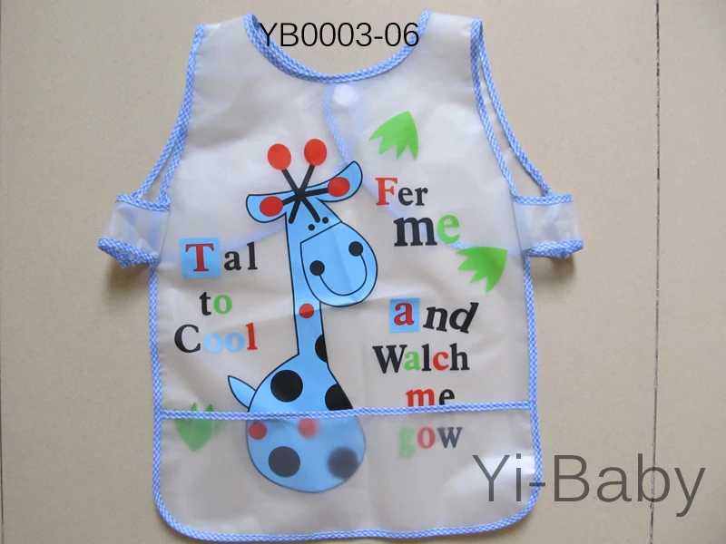 Free Shipping  YB0003-06 Baby bib  Infant saliva towels  Baby Waterproof bib  Painting clothes 12PCS/Set