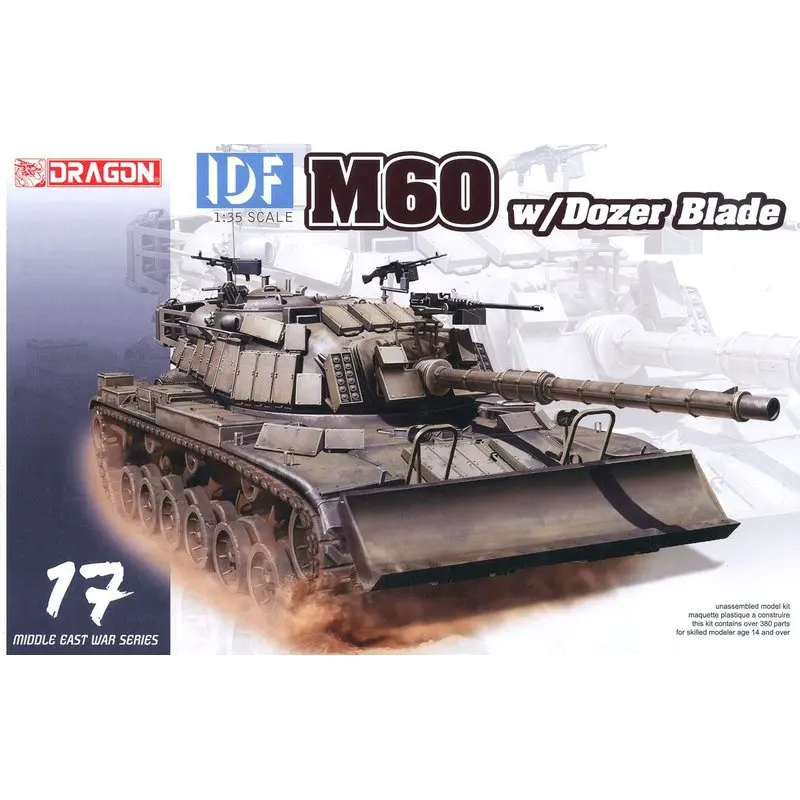 DRAGON 3582 1/35 IDF M60 w/Dozer Blade - Scale Model Kit