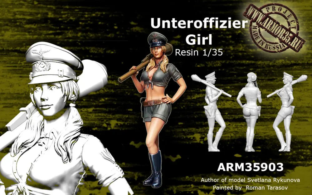 1:35 Resin kit   Unteroffizier girl