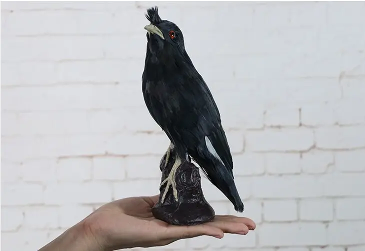 simulation Starling bird model black bird toy gift about 22x11cm s2919