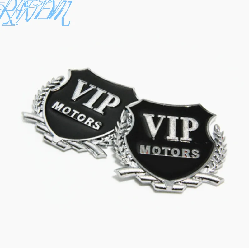 2pcs 3D Metal Car Styling VIP Emblem Stickers For Renault Koleos Kadjar Duster for Samsung QM6 QM3