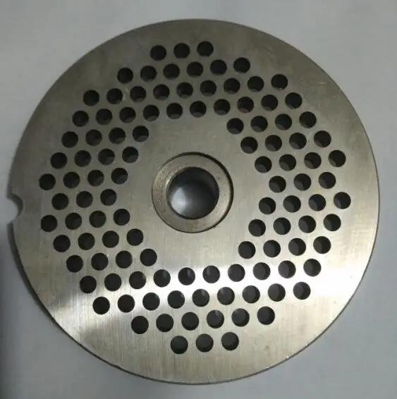 No.32 stainless steel meat grinder parts hole plate convex porous board 4.5mm hole 99mm diameter