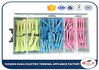 

125pcs Assortment Kit terminals Heat Shrink Butt Connector BHT1.25 BHT2 BHT5 AWG 26-24 22-18 16-14 12-10 Heat Shrink Connector