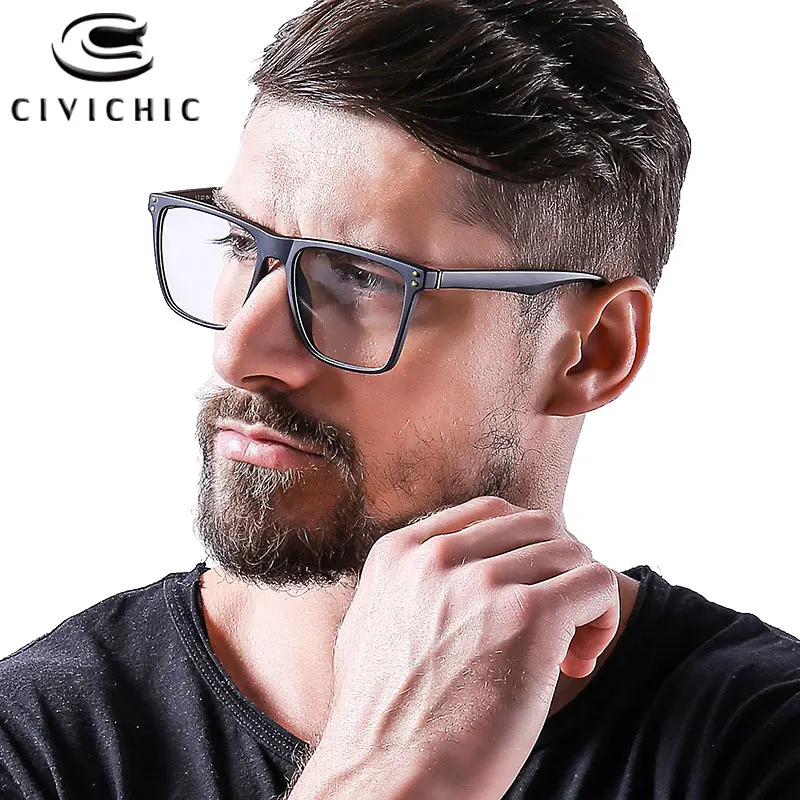 

Chic Business Leisure Men Glasses Retro Myopia Optical Eyeglasses TR90 Frame Nailed Eyewear UV Lunette De Vue Gafas Hombre COG82