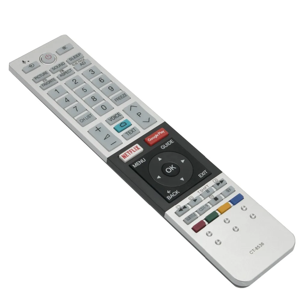 New remote control CT-8536 control fits for Toshiba TV with Netflix Google Play