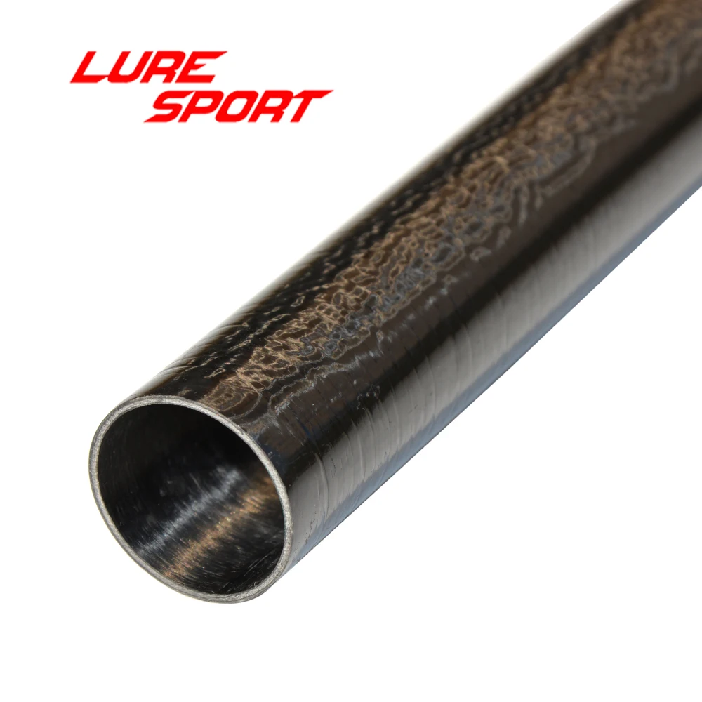 LureSport 2pcs Shiny Carbon taper 55cm handle Grip blank Rod Butt Section Rod Building component Rod Repair DIY Accessory