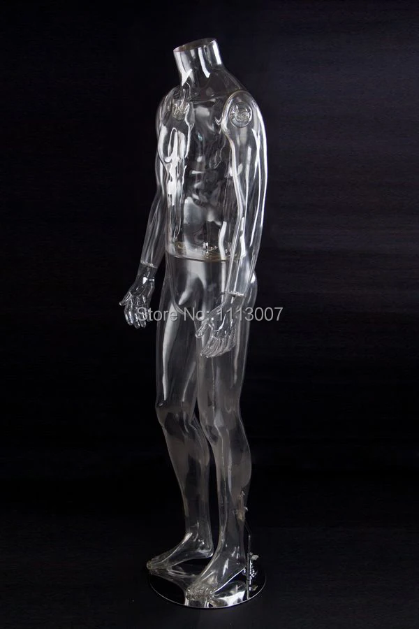 Free Shipping!! High Quality Transparent Male Transparent Mannequin Hot Sale In USA Europe