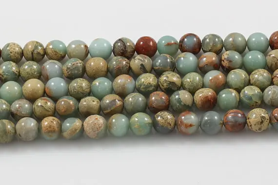 100% Natural AFRICAN Opal Sea Sediment jasper beads,Imperial Stone Loose beads Supplies 4mm 6mm 8mm 10mm 12mm 1strand