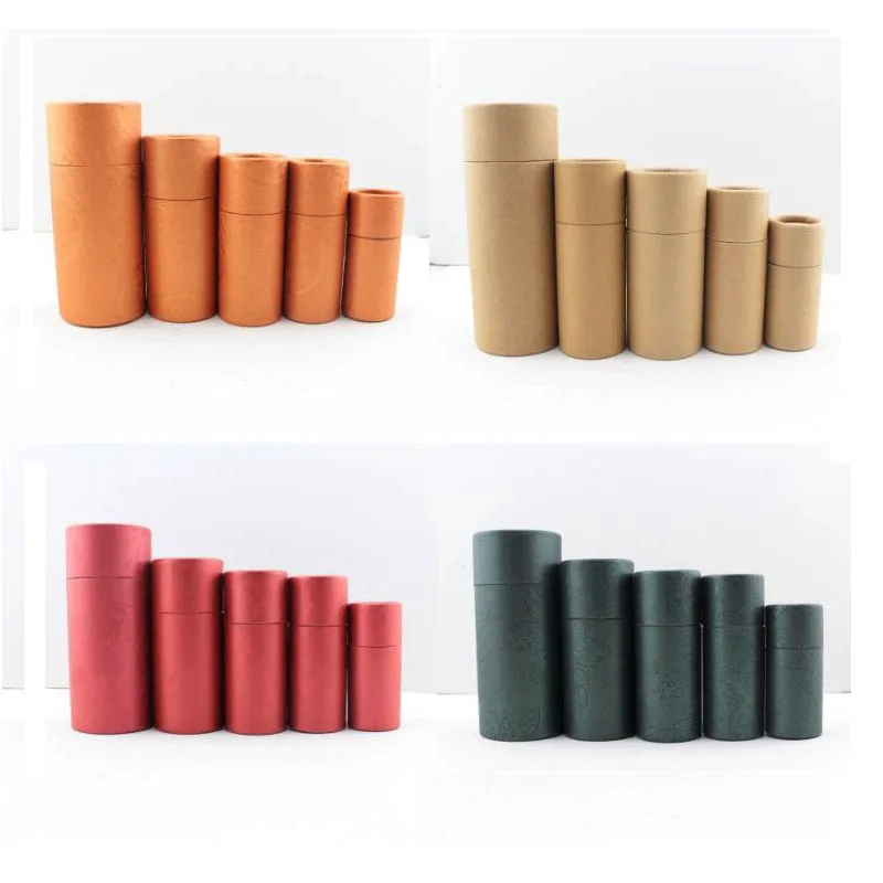 20pcs  Kraft Paper Container Bottle Packaging  Tube for Glass Essential oil Bottles Package