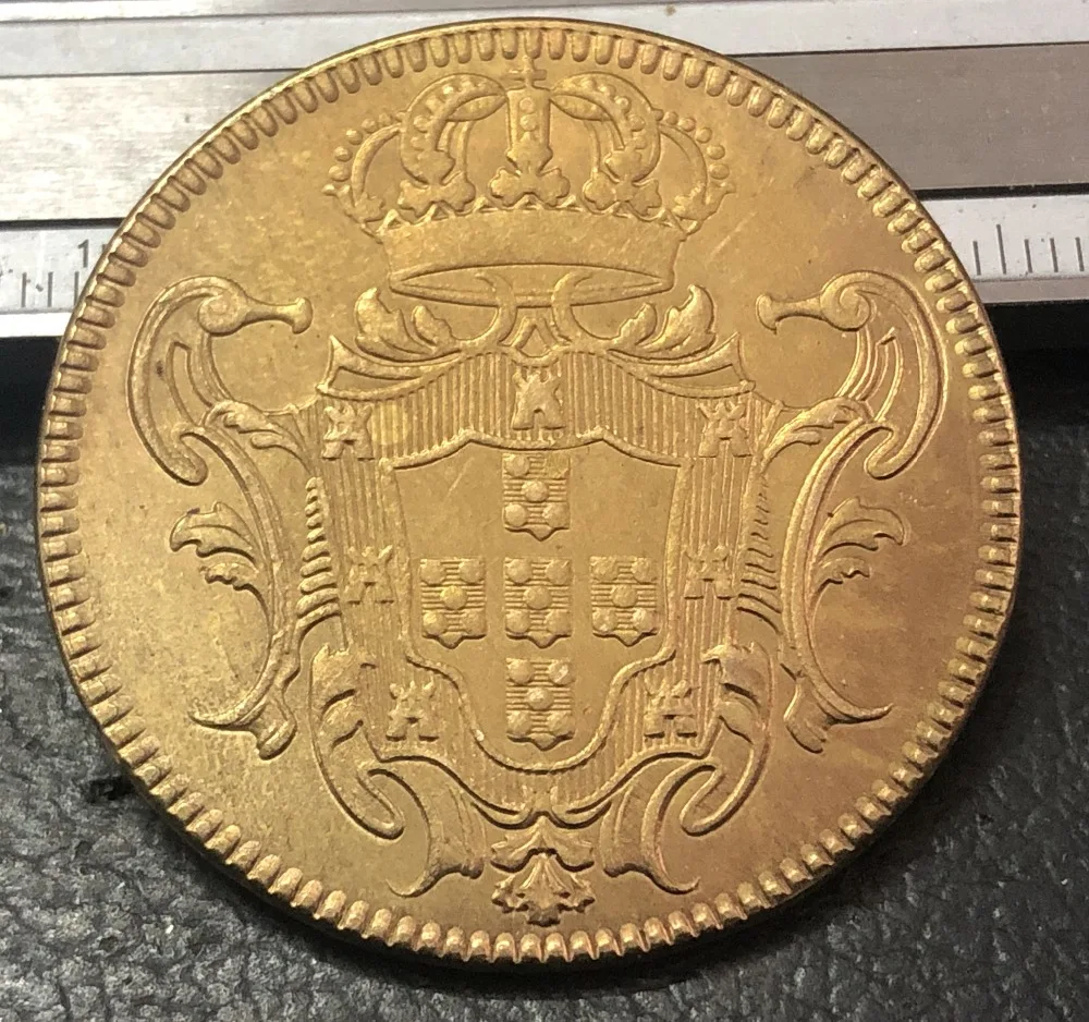 عملات ذهبية عيار 22 موديل برازيلي 1731 من Reis - Joao V. 12800 م