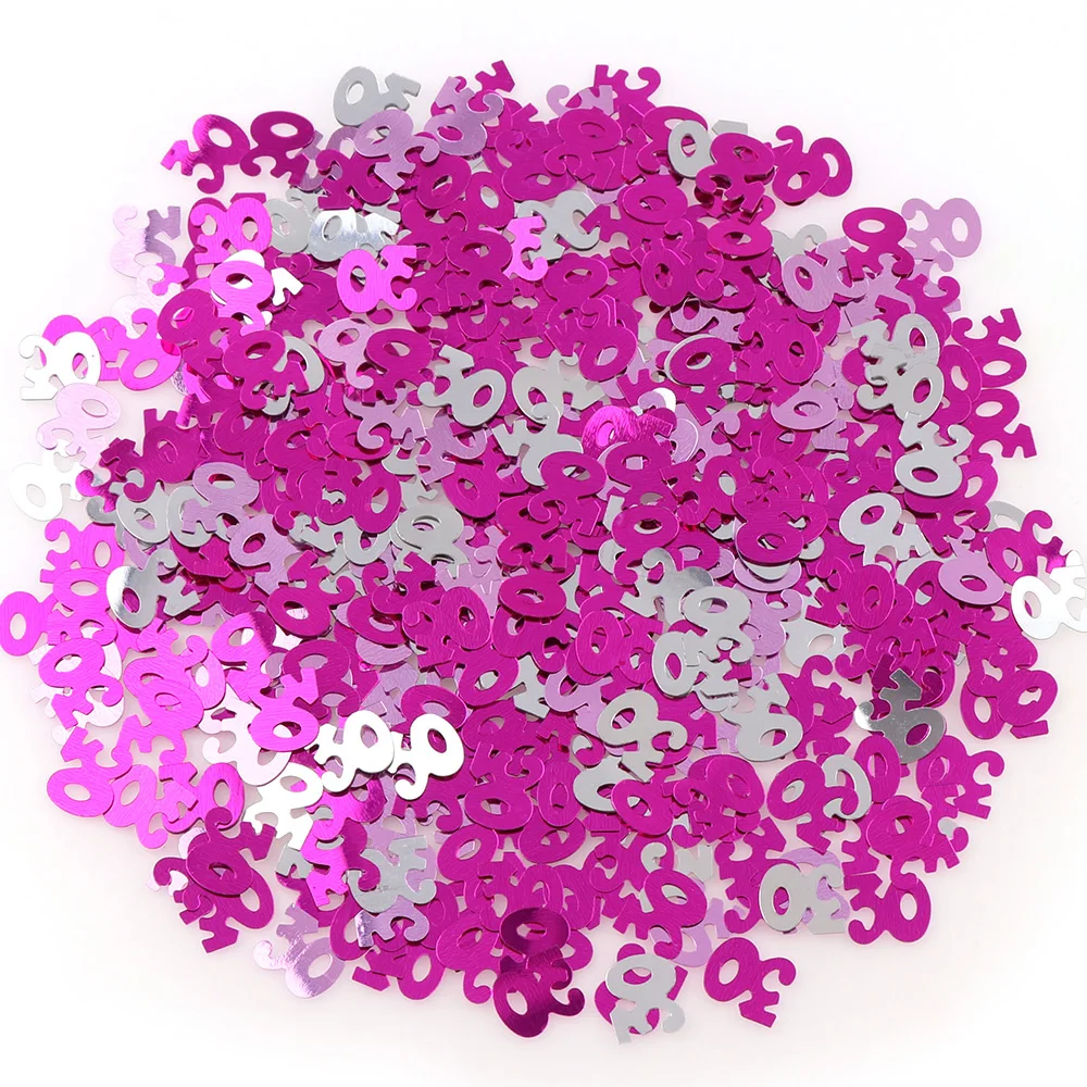 15g  Digitals Figures 16 18 30 40 50 60 Confetti Happy Birthday Party Numbers Table Scatters Decorations Sprinkle Metallic