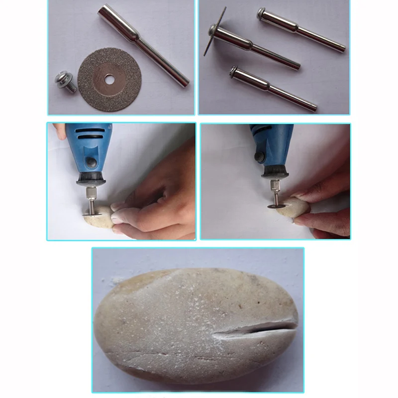 Diamond Grinding Wheel Bit Diamond Cutting Disc Dremel Accessories Mini Saw Blade Set Rotary Tool Grinding Polishing Stone