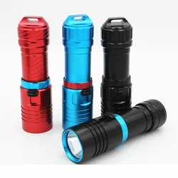 1200LM XM-L2 LED Diving Flashlight Underwater Waterproof 100M Torch Lamp Light Camping Lanterna With Stepless Dimming