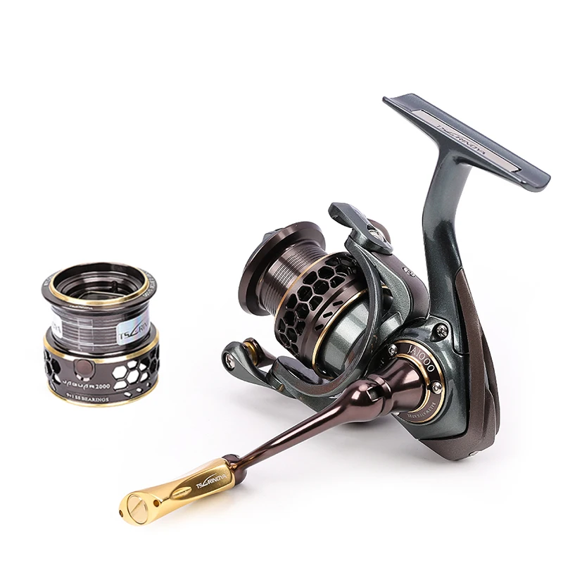 

Double Diagonal Spool Spinning Reel with Stainless Steel Bearing for Ultra-light Lure TSURINOYA Jaguar Series 1000 2000 3000