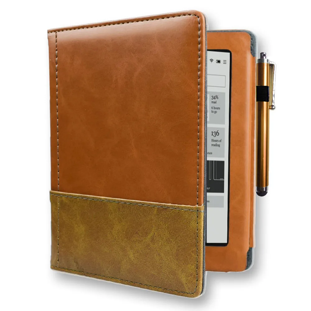 

High Quality Book Cover For Capa Kobo Aura N514 Model EReader Ebook Case with Flip Book For Rakuten Aura 6 inch 2013