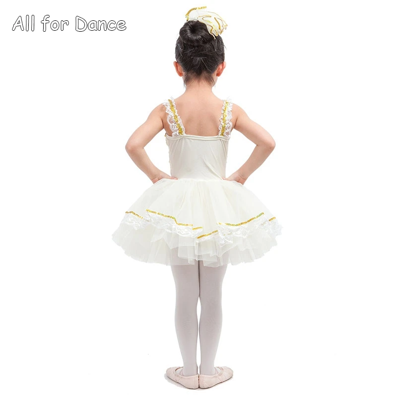 16081 Ivoor Spandex Lijfje Ballet Dans Tutu Voor Kinderen Stage Performance Ballet Dans Kostuum