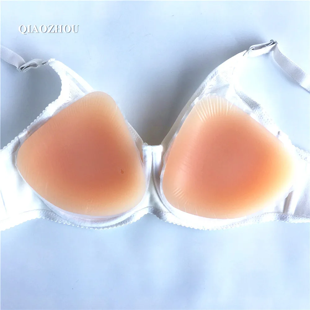 

85A 500g fake breast prosthesis transgender artificial silicone breasts form with bra soft real