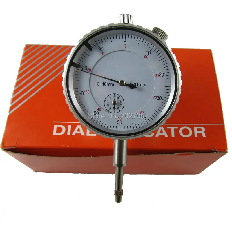 60kg Magnetic Dial Indicator Base Holder with Fine Adjustment Dial Test Indicator Long Arm 0-10mm Professional Gauge 0.01mm