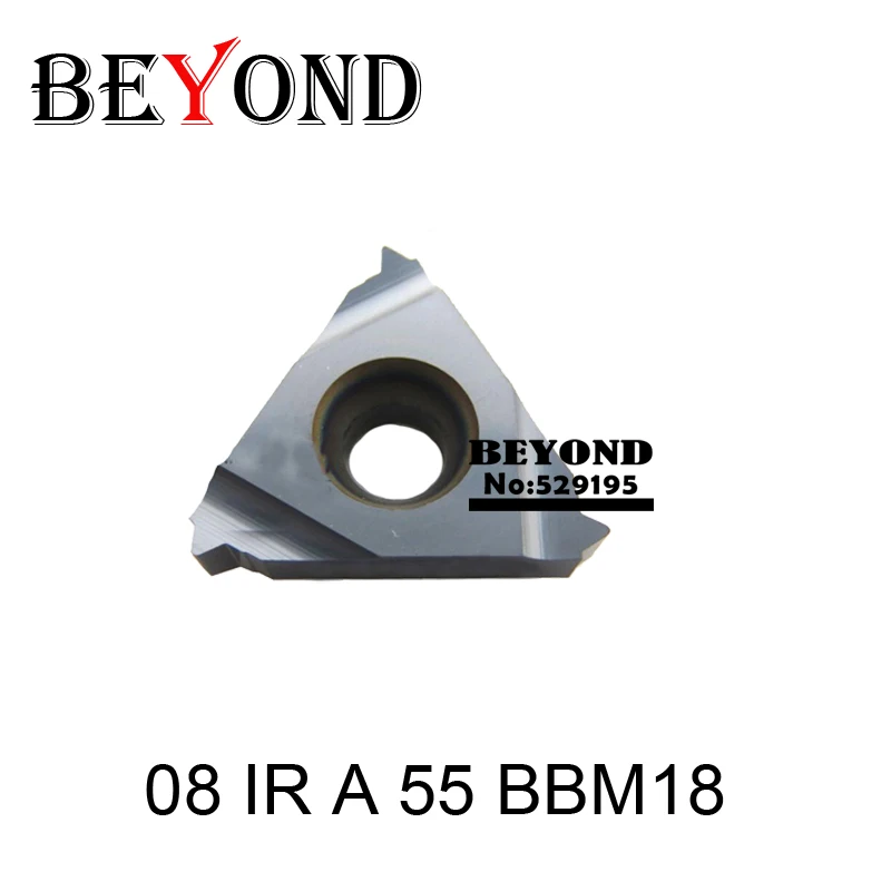 

BEYOND 08 IR A 55 BBM18 08IR A55 Indexable Tungsten Carbide Threading Inserts for Threaded Lathe Tools Thread Turning Tool