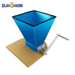 StainlessSteel 2-roller Malt Mill Grain Crusher For Homebrew With Wooden Mounting Board Base